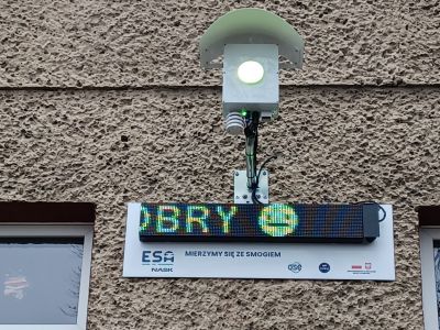 Ekran świetlny programu antysmogowego
