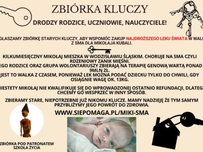 Plakat informujący o akcji