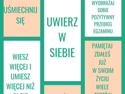Plakat jak sobie radzić ze stresem