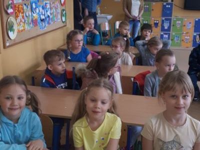 Wizyta starszaków w Szkole Podstawowej